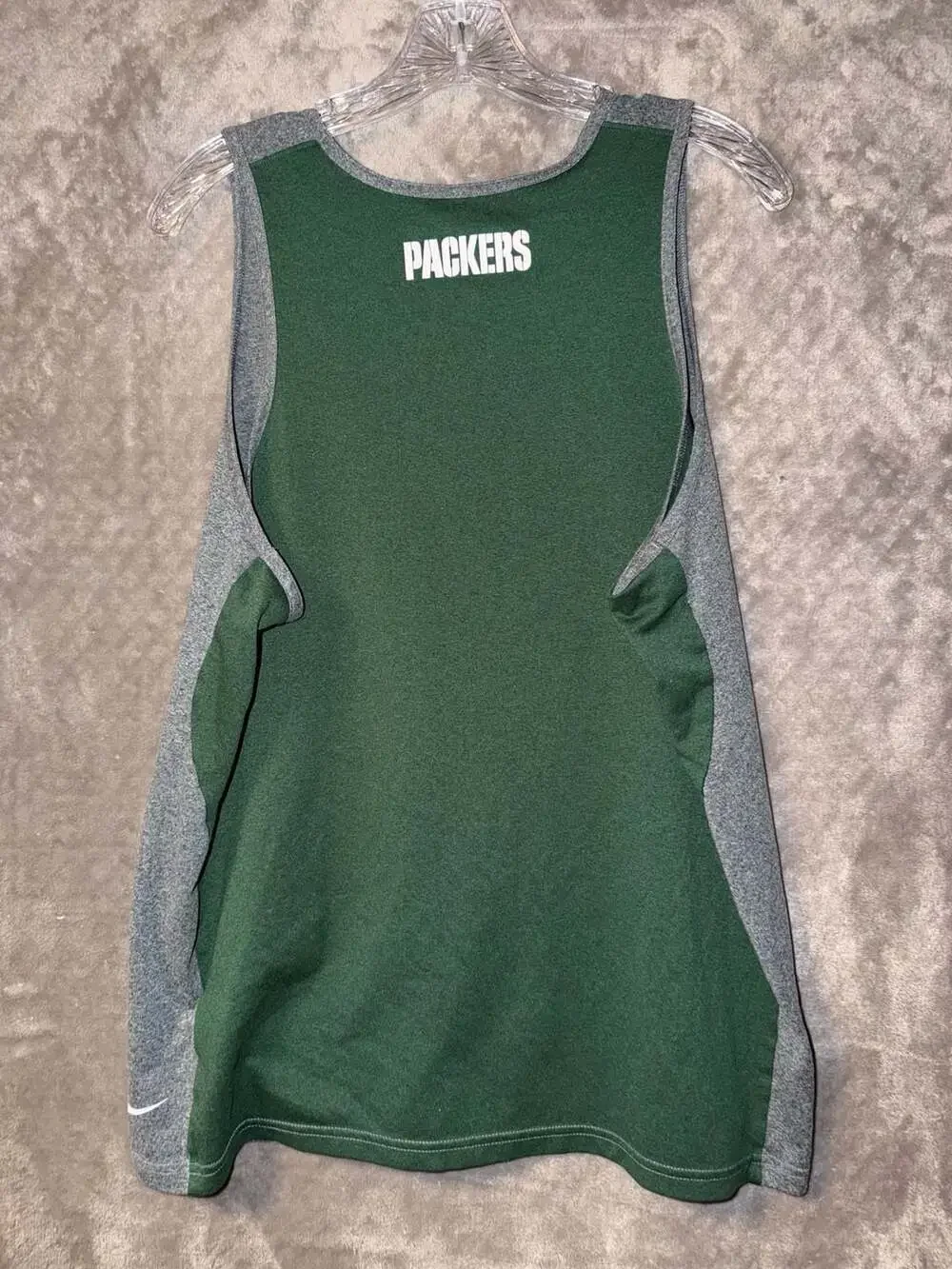 Nike Green Bay Packers Hurry Up Women's Dri-FIT NFL Racerback Tank Top Size L